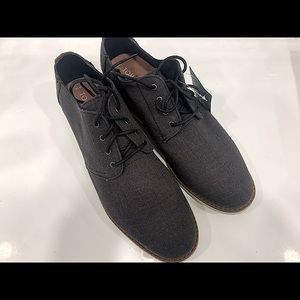 TOMS MEN'S PRESTON LINEN DRESS LACE-UP with tags